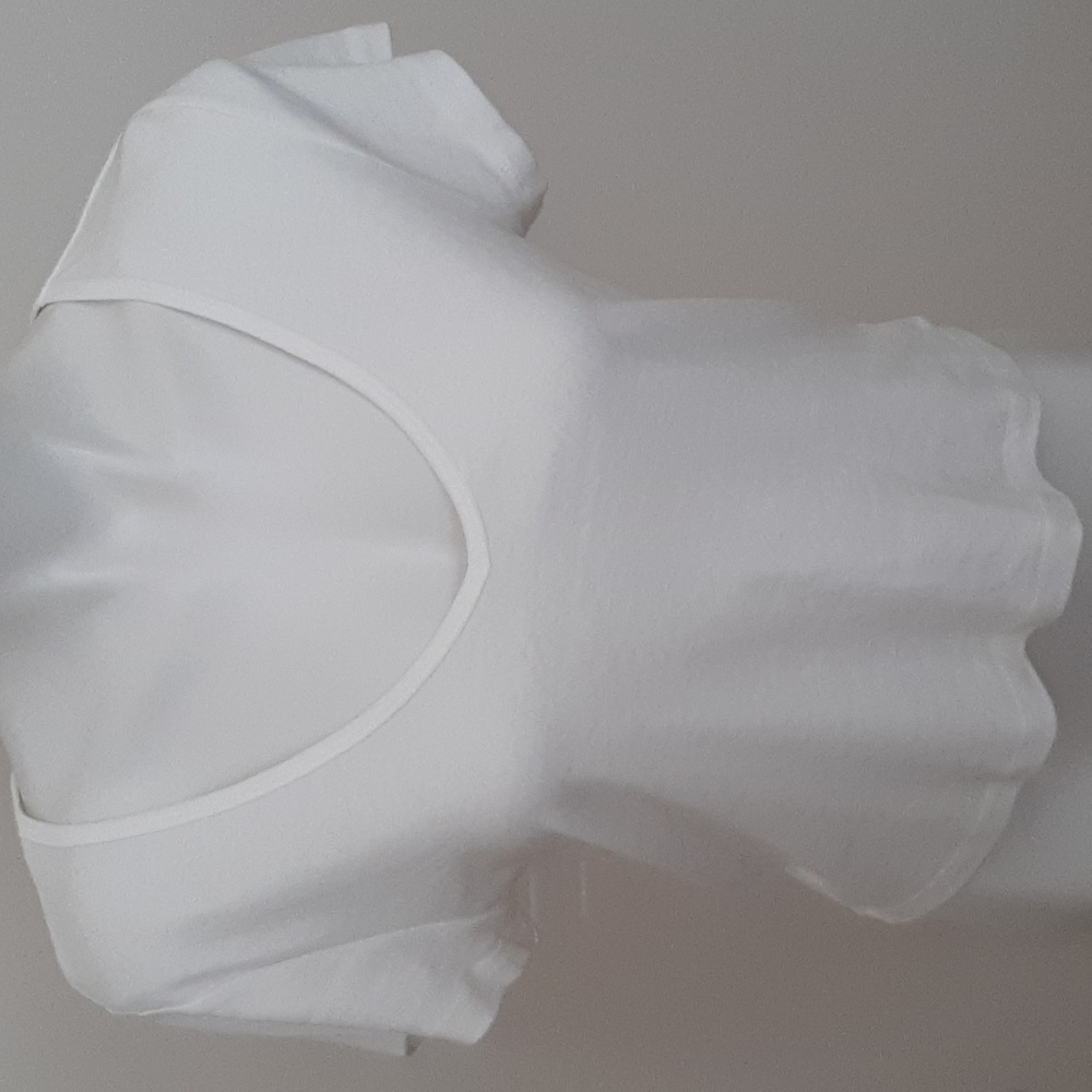 White Crop Tee